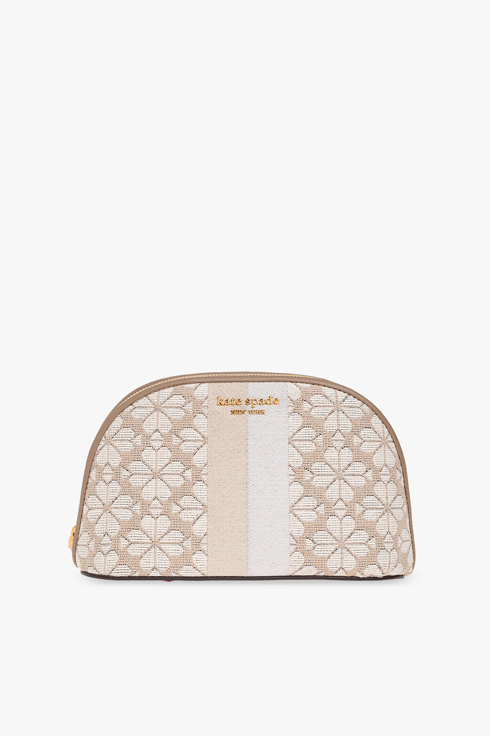 Beige Wash bag with Spade Flower jacquard pattern Kate Spade Berry leather shoulder bag Grigio IetpShops KR